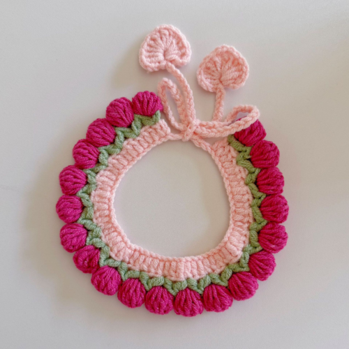 Floral Crochet Dog Collar for Wholesale