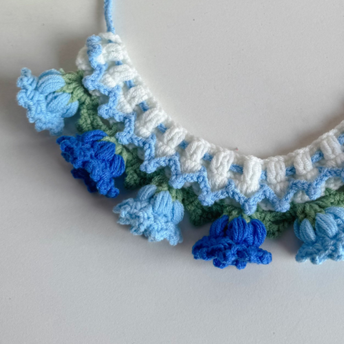 Floral Crochet Dog Collar for Wholesale