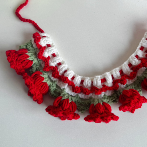 Floral Crochet Dog Collar for Wholesale