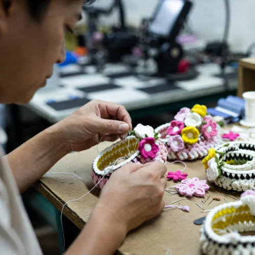 Floral Crochet Dog Collar for Wholesale