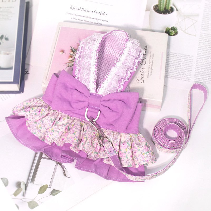 Lace Spliced Dog Vest for Wholesale