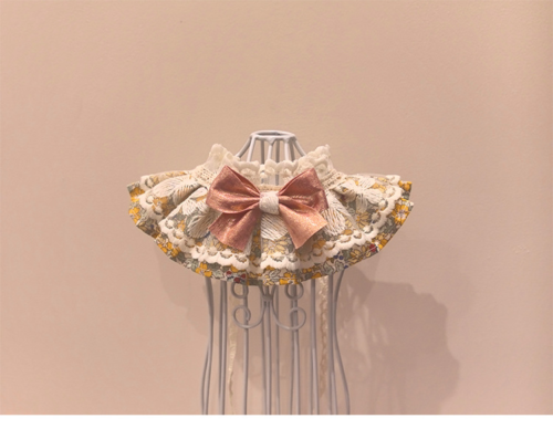 Lace Trim Dog Scarf Collar for Wholesale