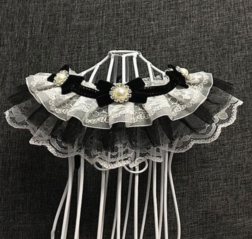 Lace Trim Dog Scarf Collar for Wholesale