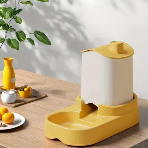 Modern Gravity Pet Feeder with Water Bowl for Retail Supply