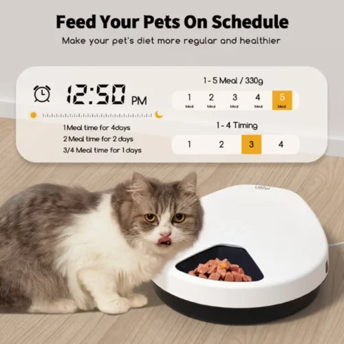 OEM Automatic Wet Food Cat Feeder with Semiconductor Cooling