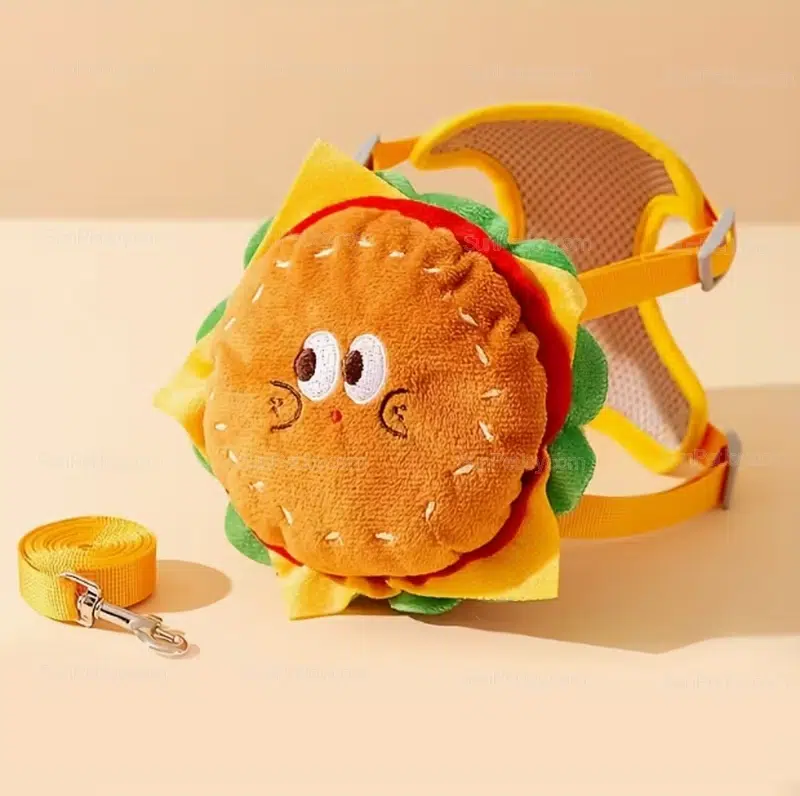 OEM Cat Harness Set with Soft Padding and Secure Leash Clip