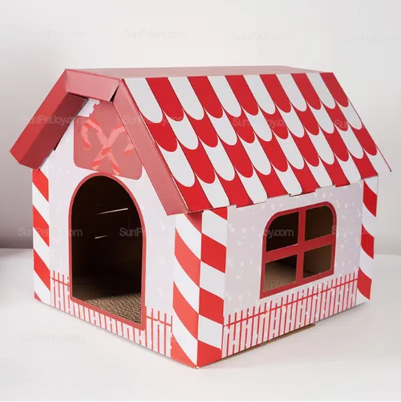 OEM Christmas-Themed Pet House for Cats