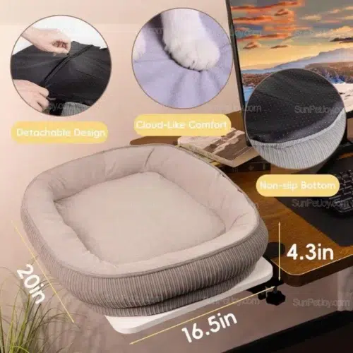 OEM Clamp-On Desk Cat Bed with 50lb Load Support