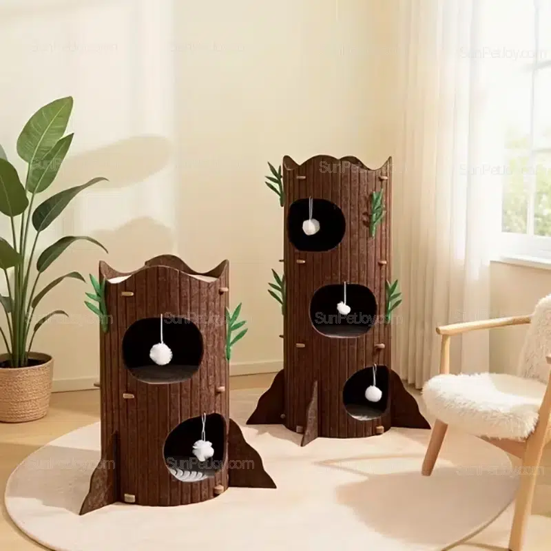 OEM Customizable Cat Scratching Post Tree House