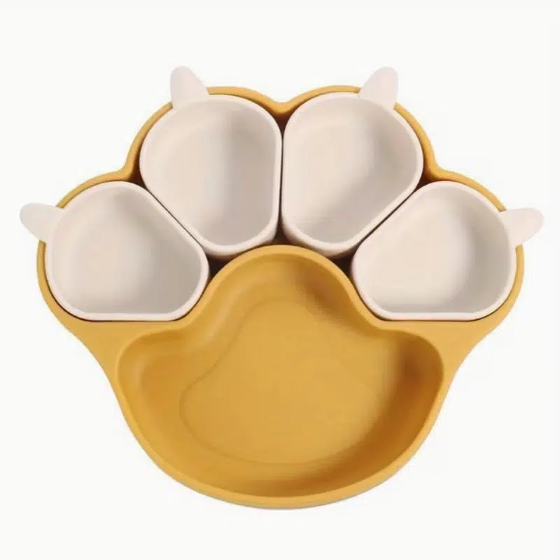 OEM Paw-Shaped Multi-Compartment Pet Feeding Bowl - Image 8