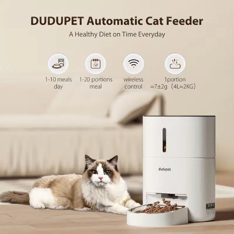 OEM WiFi Automatic Cat Feeder with App Control, 4L Capacity - Image 4