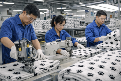 Paw Print Paw Dog Blanket for Wholesale