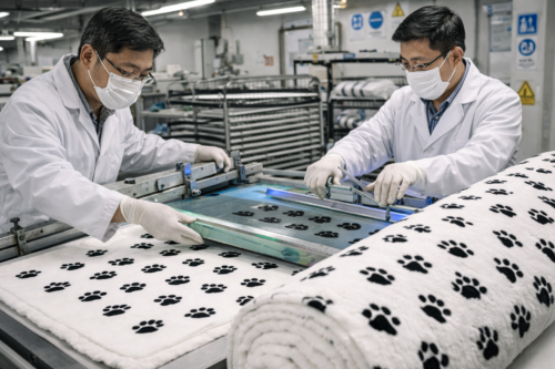 Paw Print Paw Dog Blanket for Wholesale