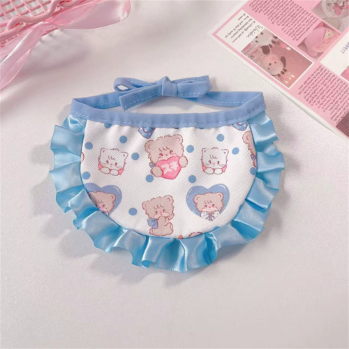 Plaid Cartoon Print Dog Drool Bib for Wholesale