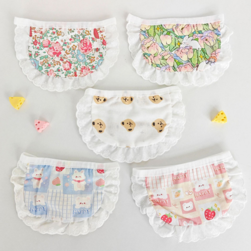 Plaid Cartoon Print Dog Drool Bib for Wholesale