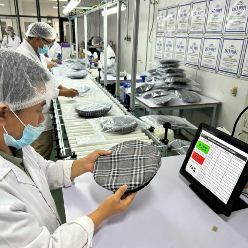 Plaid Dog Beret for Wholesale