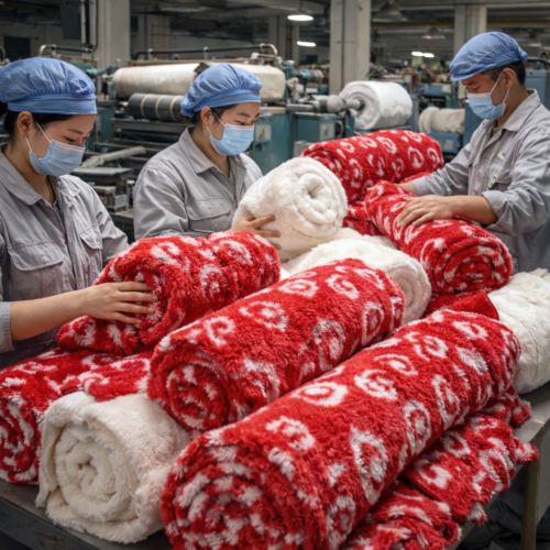 Plush Polyester Dog Christmas Scarf for Wholesale