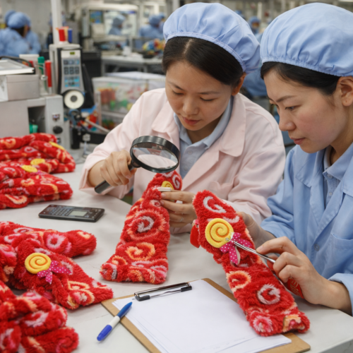 Plush Polyester Dog Christmas Scarf for Wholesale