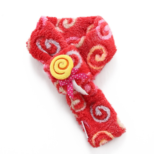 Plush Polyester Dog Christmas Scarf for Wholesale
