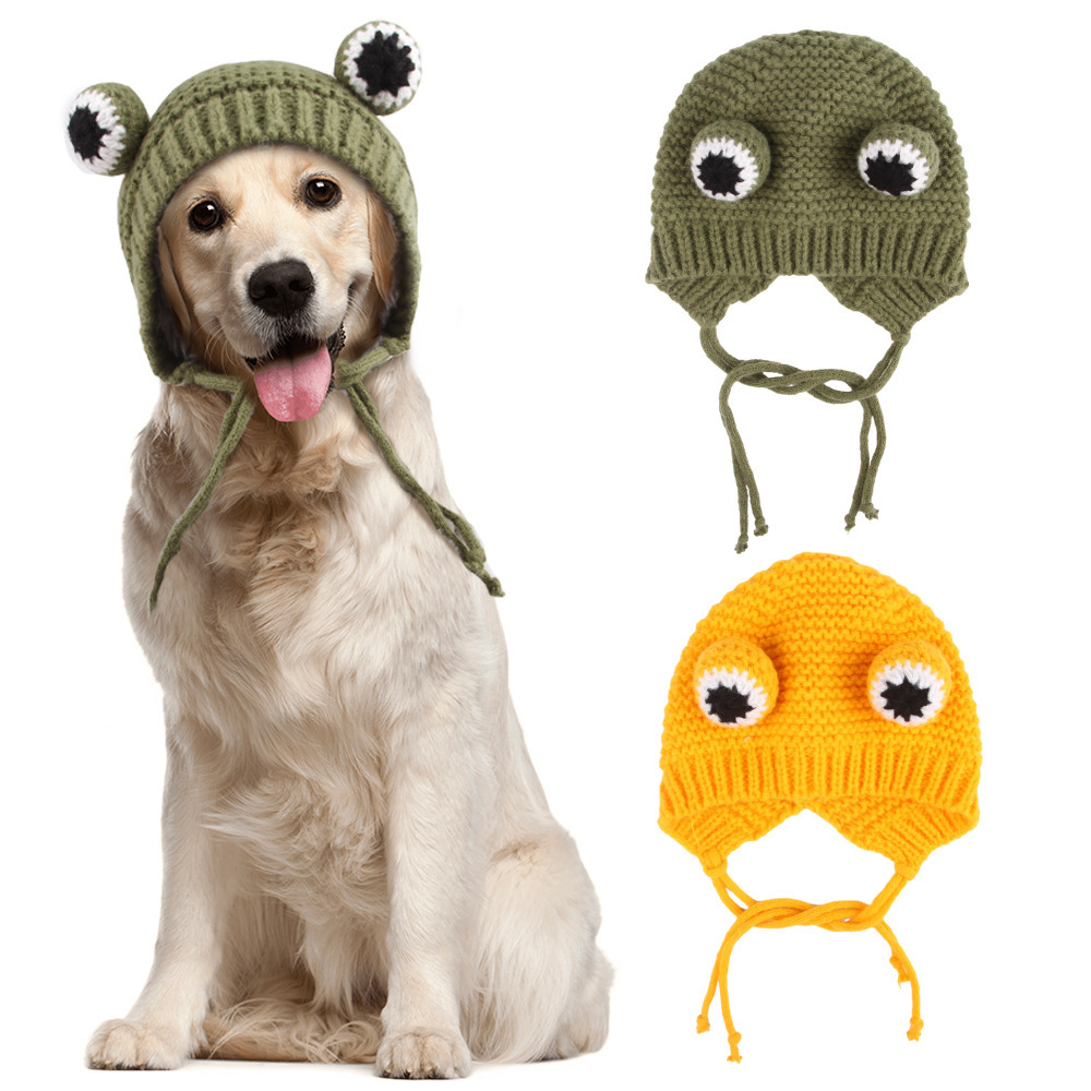 Ribbed Knit Dog Hat for Wholesale