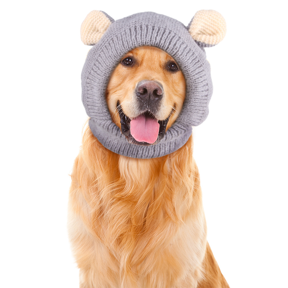 Ribbed Knit Dog Hat for Wholesale