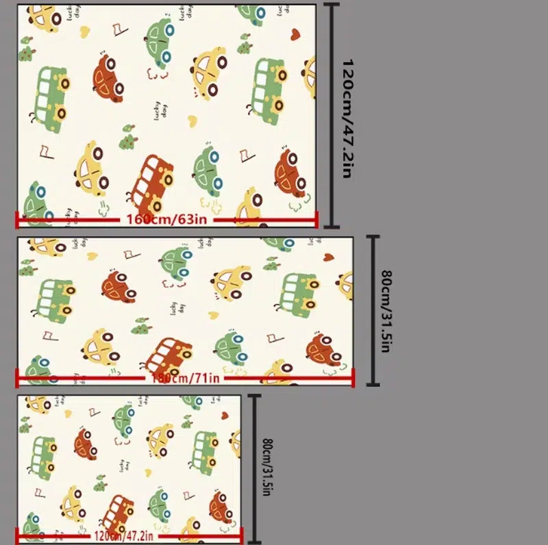 Car-Print PVC Pet Mat for Kids & Pets | Durable, Easy-Clean Design with OEM Wholesale - Image 4