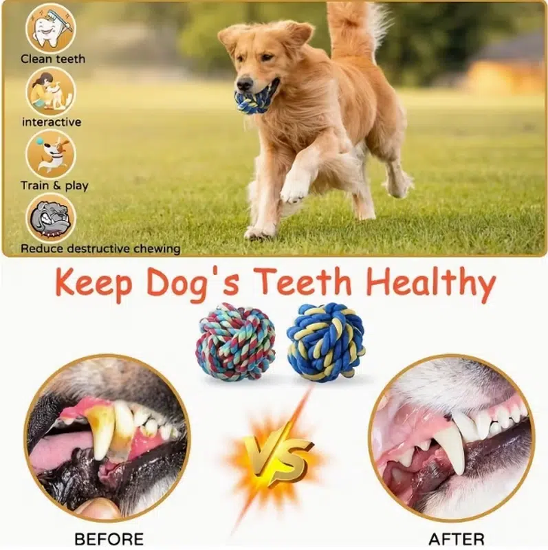 Rope Ball Dog Toy - Image 7