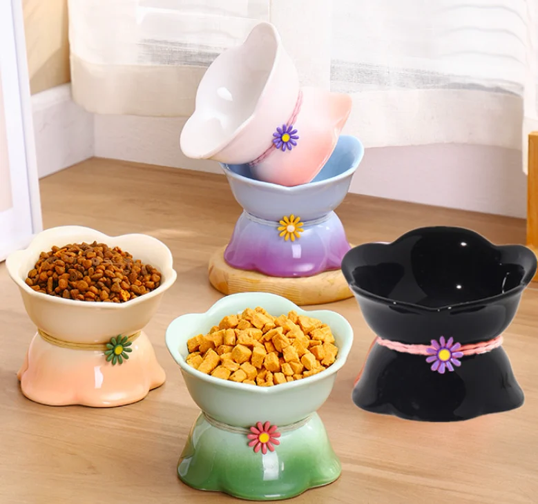Elevated Cat Bowls Ceramic
