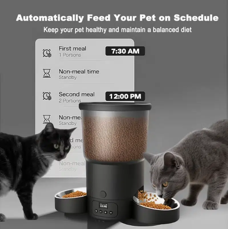 Wholesale 1.32 Gallon Automatic Pet Feeder for Multi-Pet Feeding - Image 7