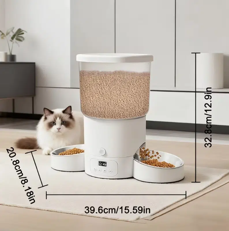 Wholesale 1.32 Gallon Automatic Pet Feeder for Multi-Pet Feeding - Image 6