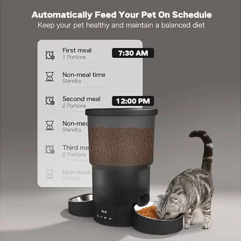 Wholesale 1.32 Gallon Automatic Pet Feeder for Multi-Pet Feeding - Image 8