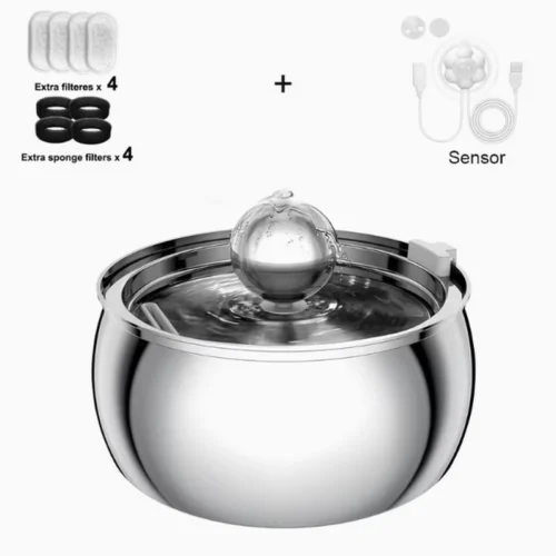 Wholesale 4L Stainless Steel Cat & Dog Water Fountain