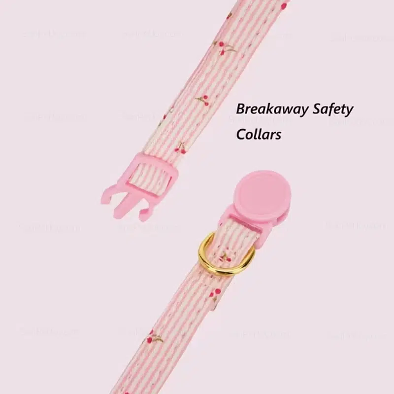 Wholesale Adjustable Cat Collar with Safety Buckle and Bow - Image 3
