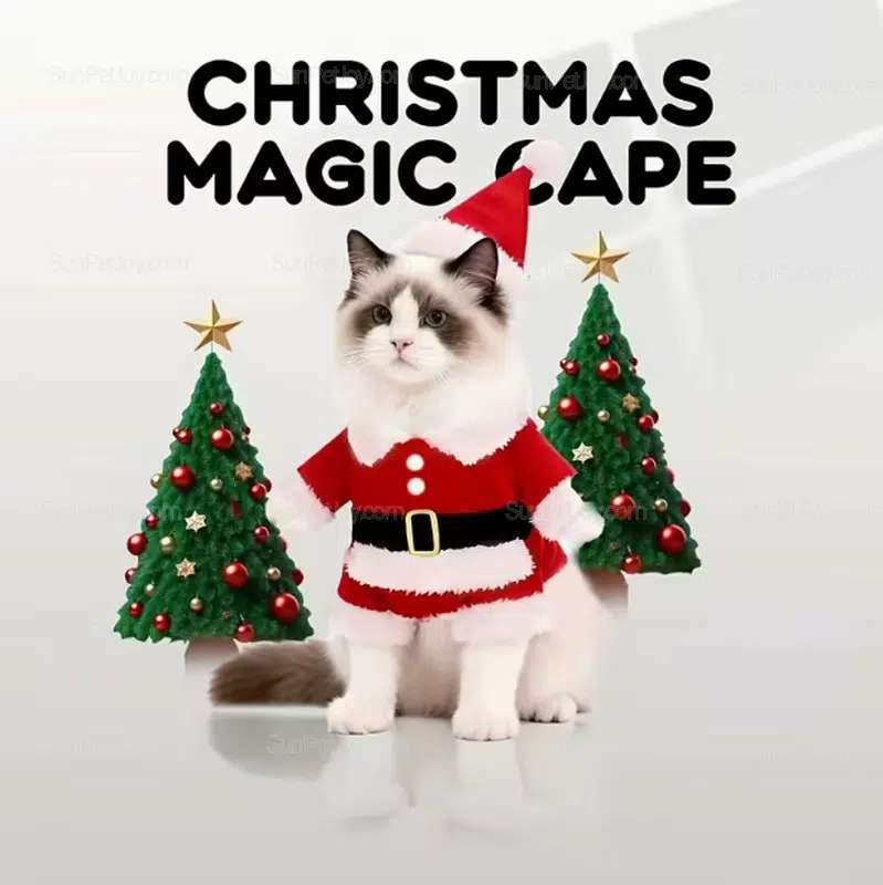 Wholesale Cat Santa Costume Set for Holiday Retail Lines