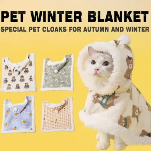 Wholesale Convertible Pet Winter Cape with Hooded Blanket