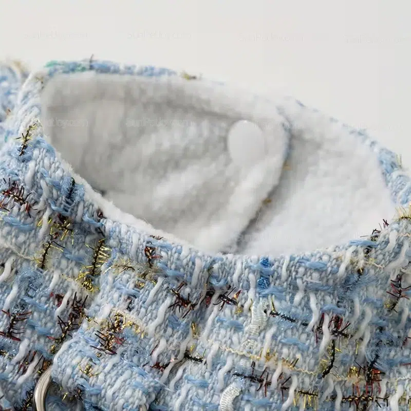 Wholesale Fleece-Lined Cat Bow Tie Dress with Hood Set - Image 4