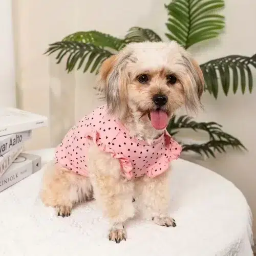 Wholesale Lightweight Ruffle Dog Vest with Breathable Fabric & Cute Prints