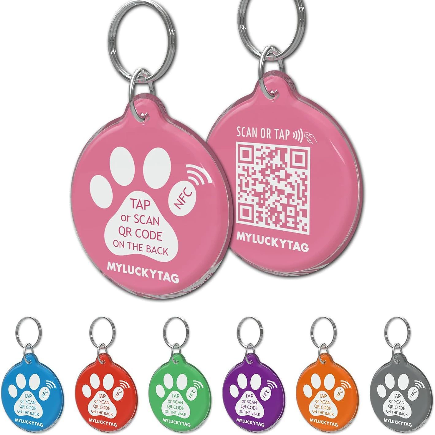 Wholesale QR Dog Tag in Polyester-PP