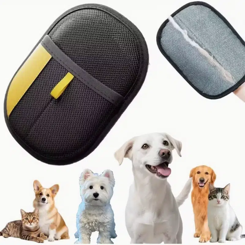 Wholesale Reusable Pet Hair Removal Glove with Strong Anti-Stick Surface