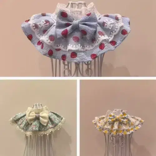 Wholesale Ruffled Pet Scarf with Seasonal Floral Prints