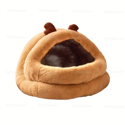 Wholesale Winter Plush Cat Cave with Thickened Insulated Walls