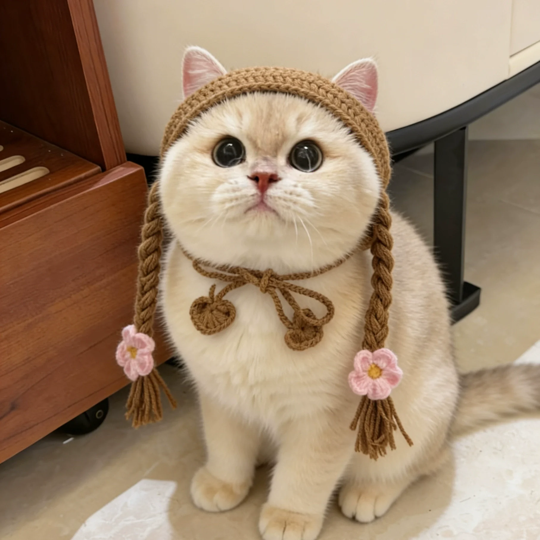 crochet cat headband