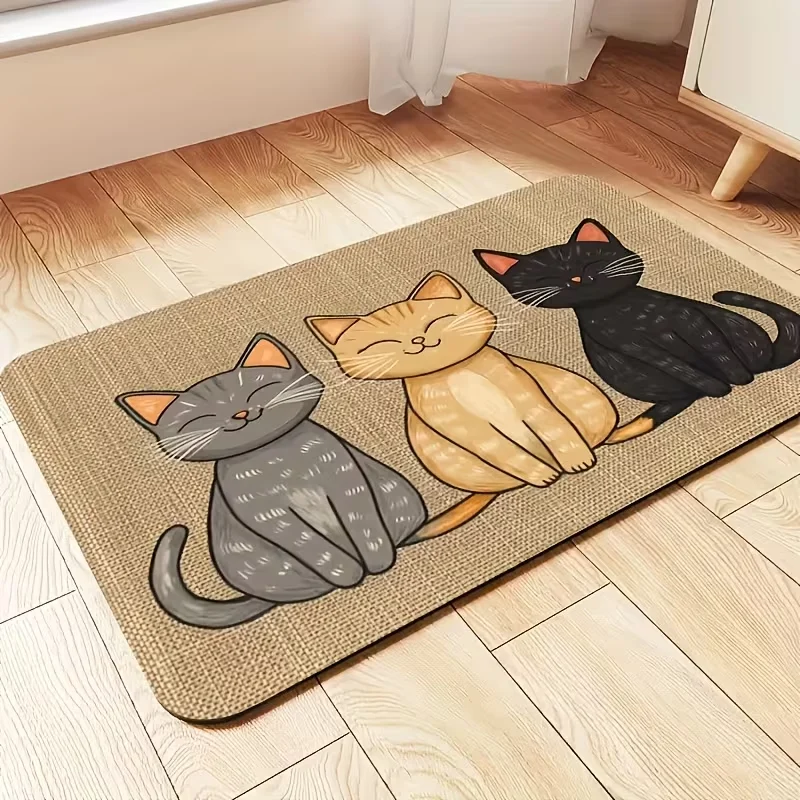 cute cat food mat
