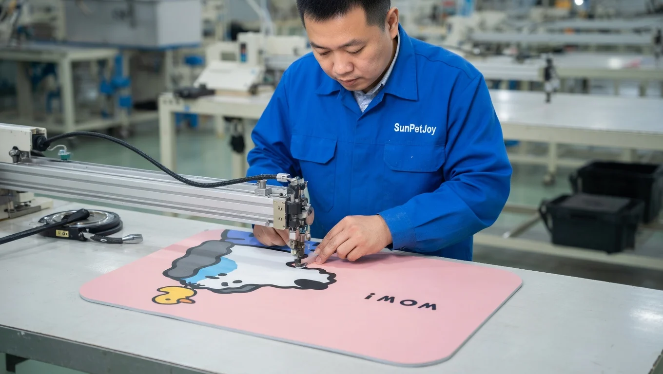 cute cartoon cat placemat