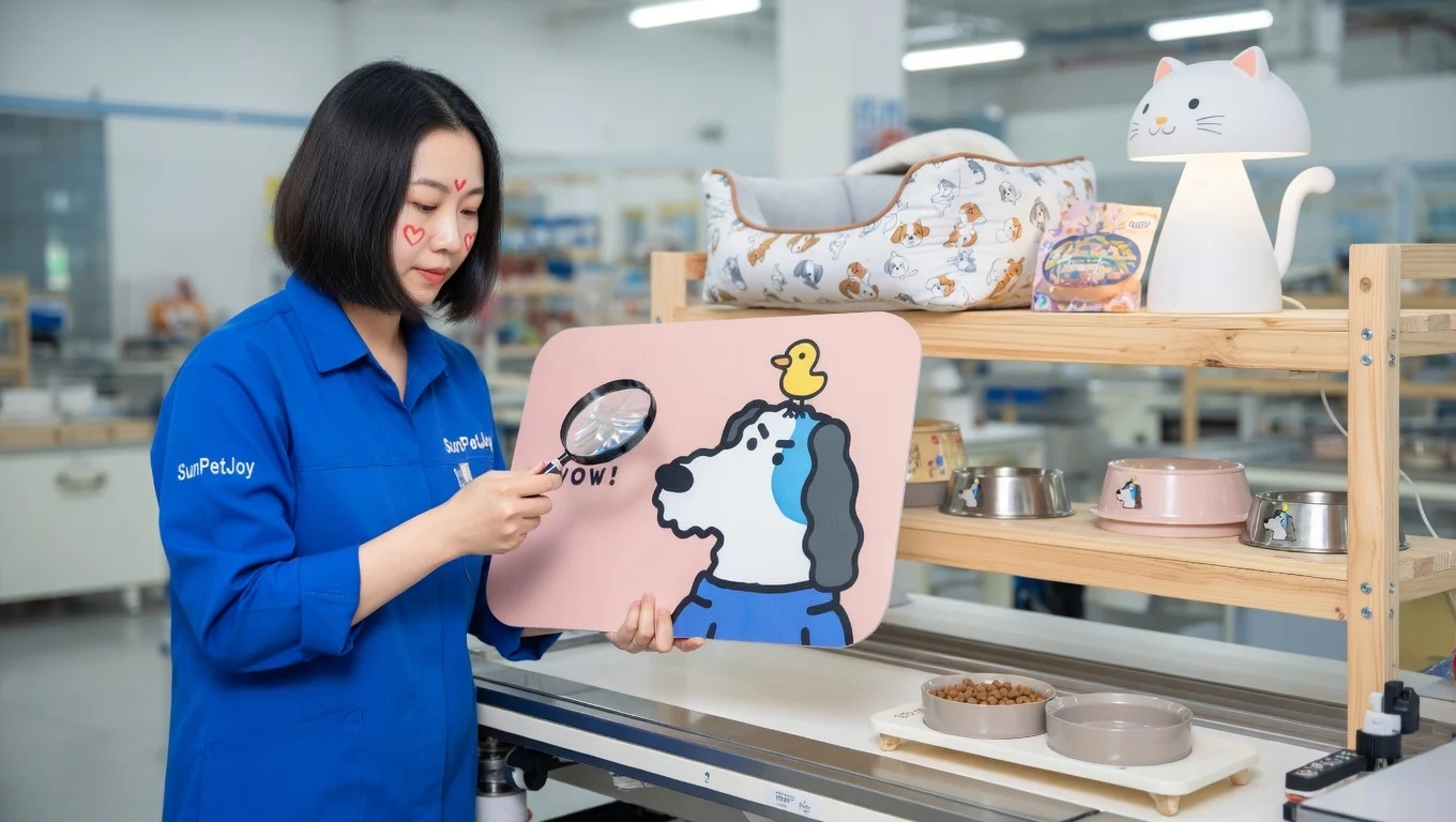 cute cartoon cat placemat