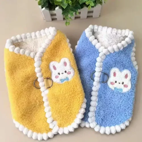 Dog Fleece Vest with Zipper Closure for Wholesale