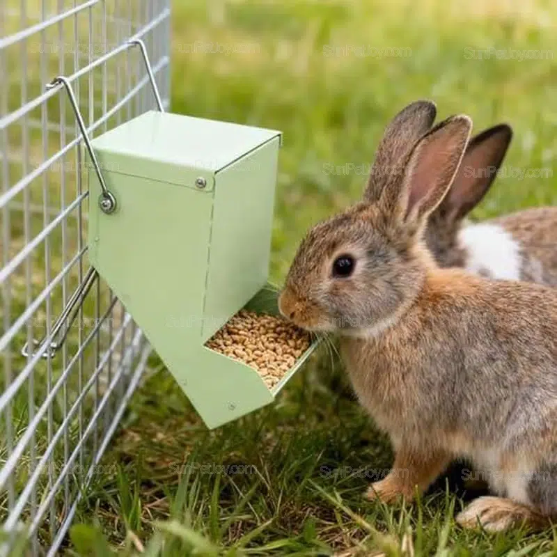 Small Animals Durable PP Hanging Feeder for Wire Cages | Wholesale
