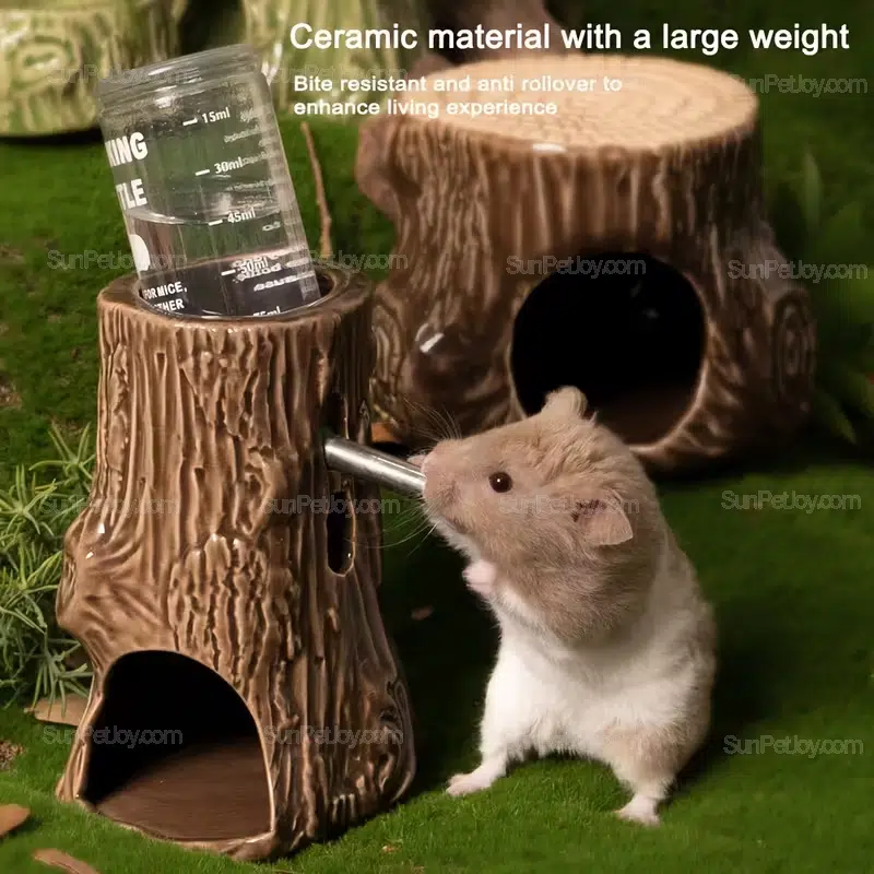 OEM Small Animals Tree-Style Ceramic Habitat with Water Stand - Image 7
