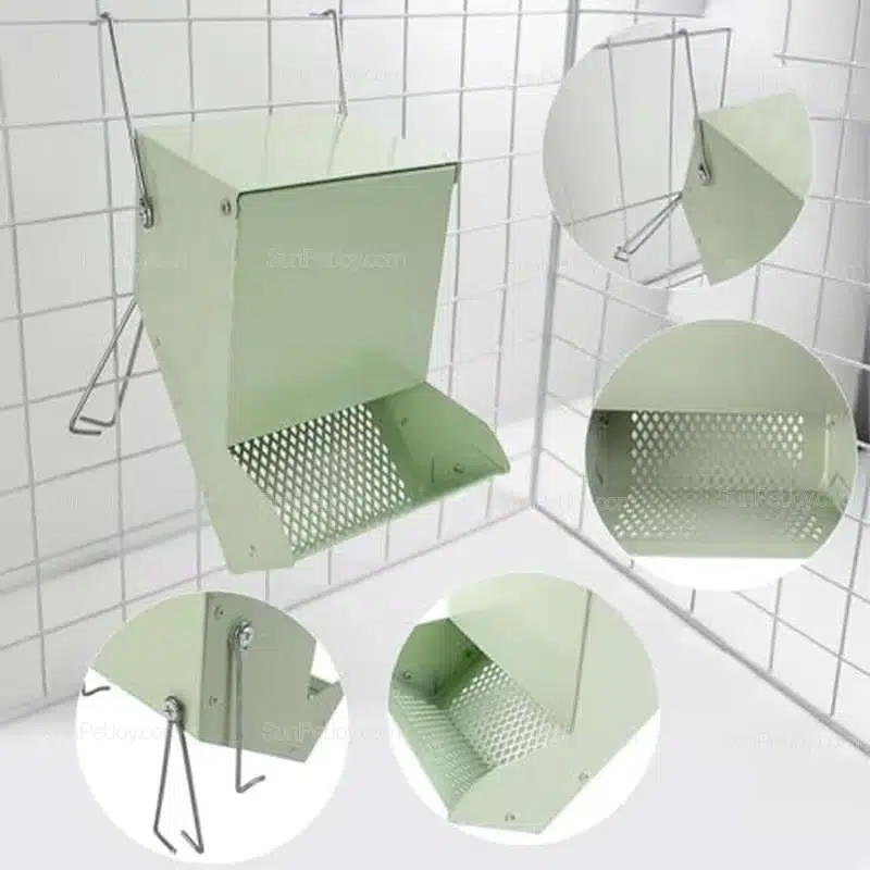 Small Animals Durable PP Hanging Feeder for Wire Cages | Wholesale - Image 4