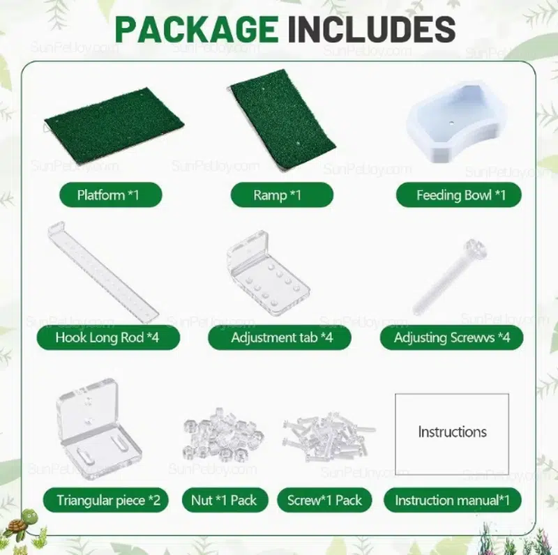 Adjustable Acrylic Turtle Basking Platform, Heavy-Duty | Wholesale - Image 3